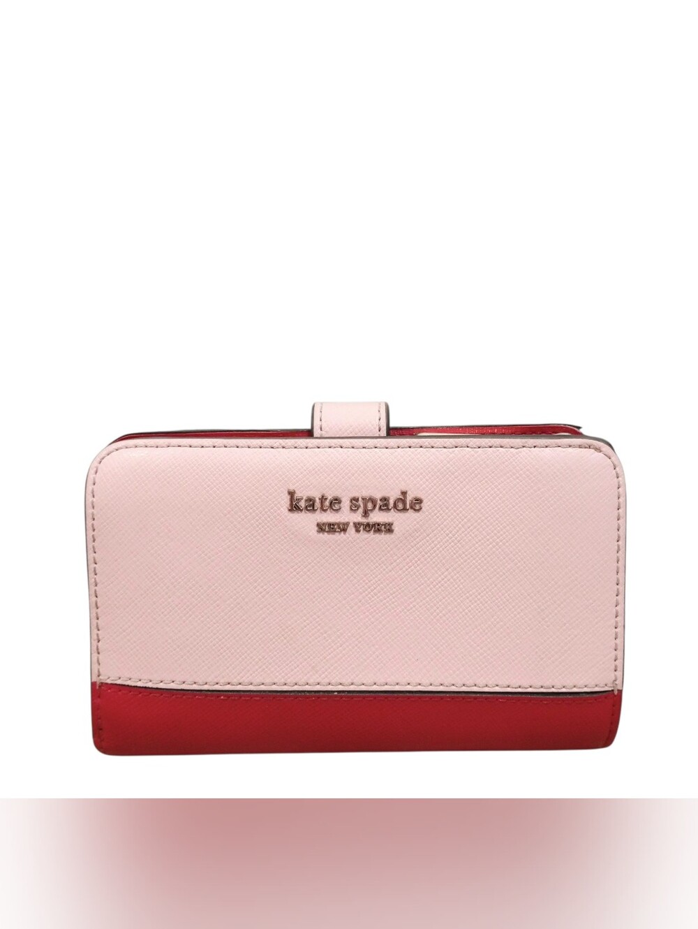 Kate Spade Two-Tone Pink and Red Wallet GUC